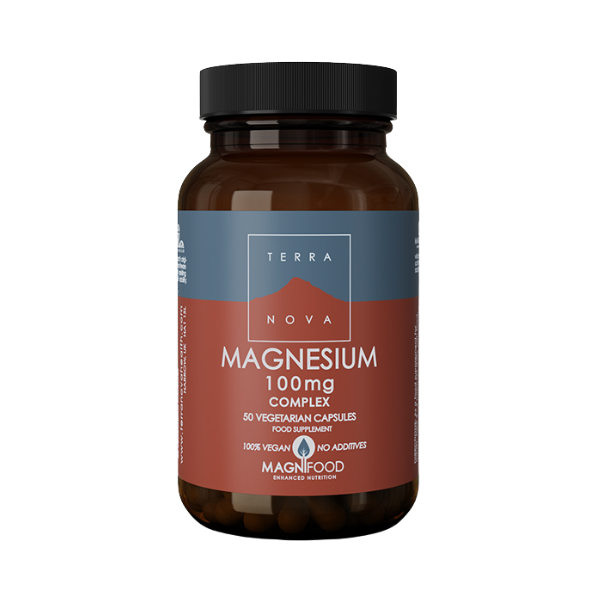 bottle of Terranova Magnesium 100mg Complex